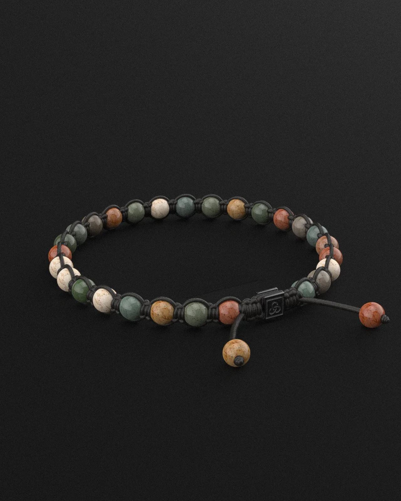 Indian Agate Bracelet 6mm | Knot