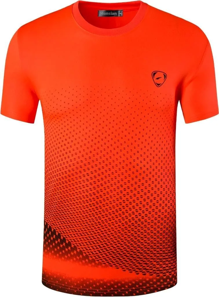 jeansian Men's Sport Quick Dry Fit Short Sleeves T-Shirt Tees Shirt Tshirt Tops Golf Tennis Running LSL133