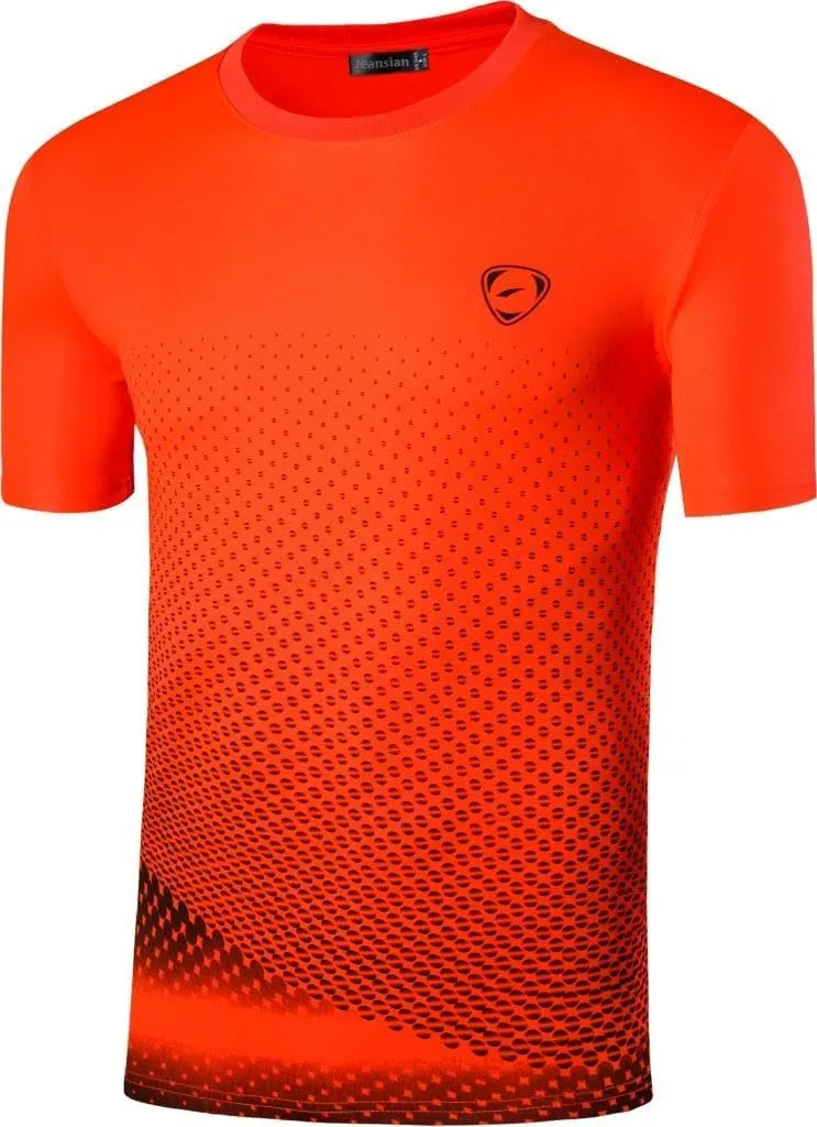 jeansian Men's Sport Quick Dry Fit Short Sleeves T-Shirt Tees Shirt Tshirt Tops Golf Tennis Running LSL133