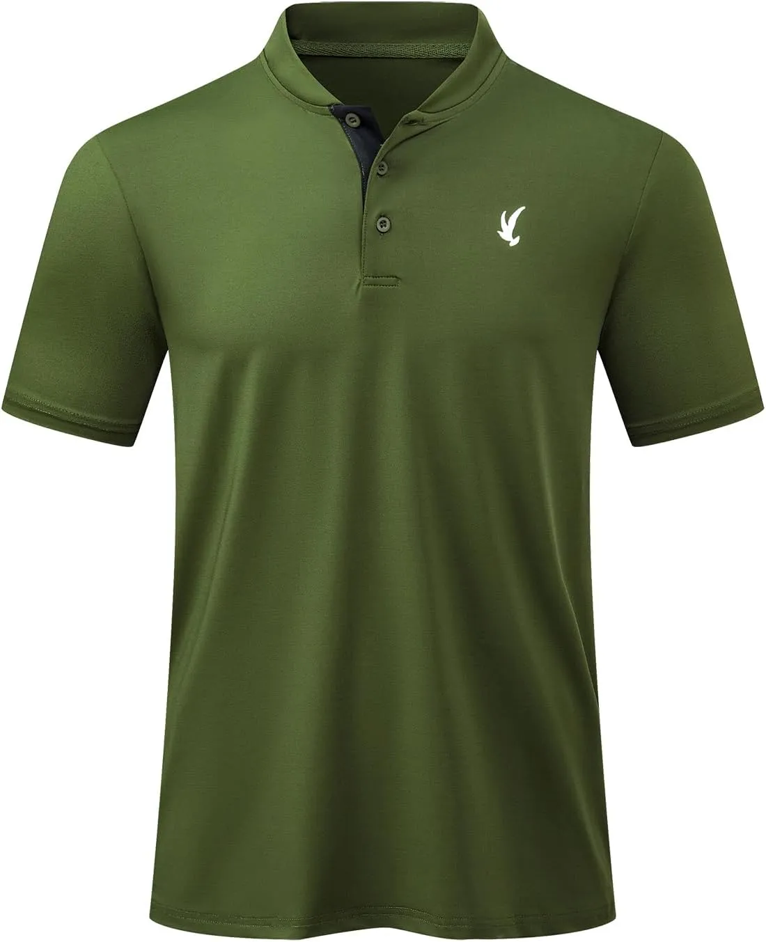 JMIERR Men's Polo Henley Shirt Moisture Wicking Quick Dry Summer Casual Short Sleeve Golf Polo T Shirts