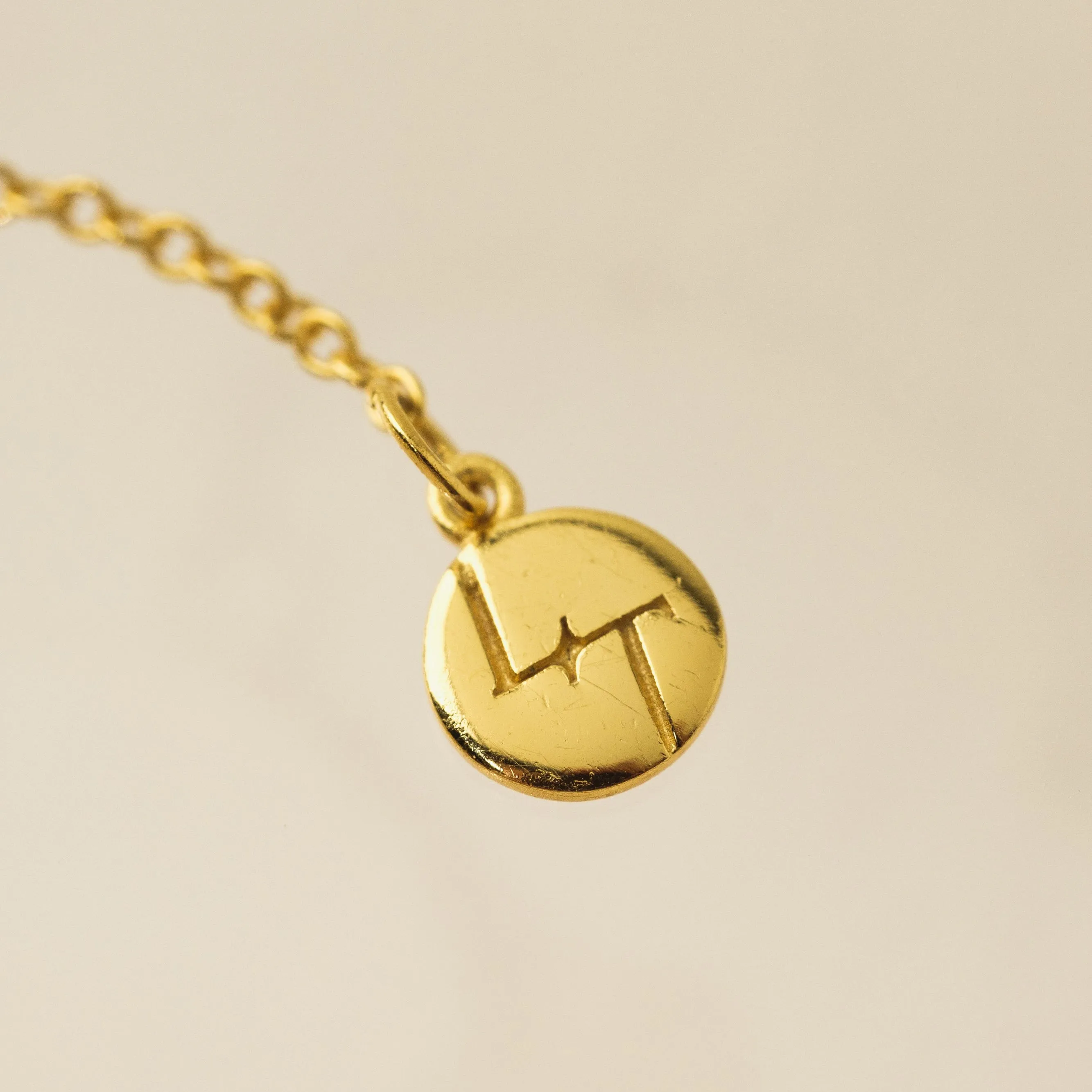 June Birthstone Fluted Necklace