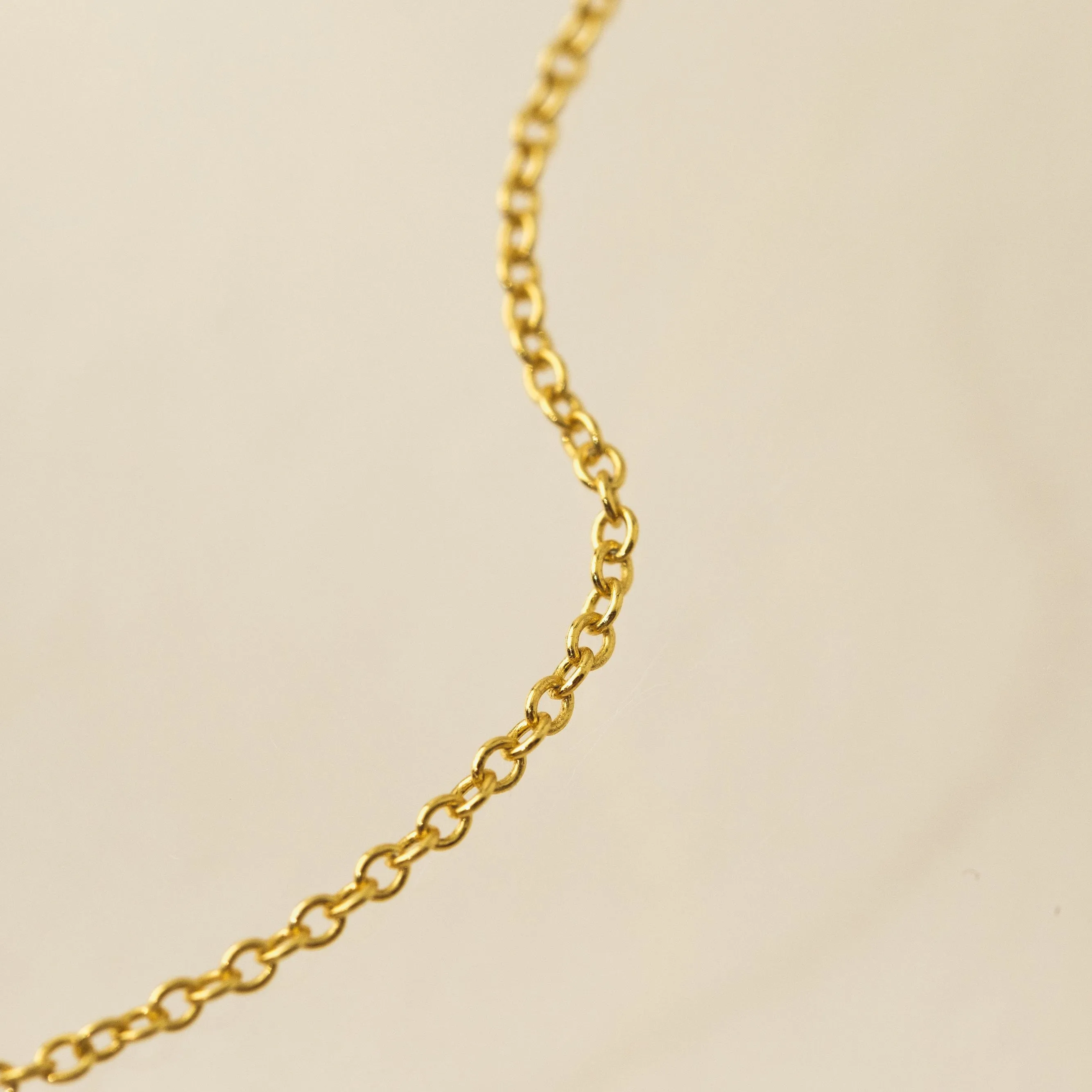 June Birthstone Fluted Necklace