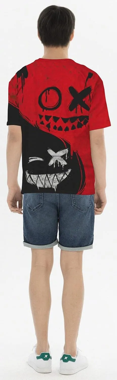 Keasmto 3D Print Cool T Shirts Graphic Design Casual Summer Short Sleeve Fashion Tees Shirt for Men Women
