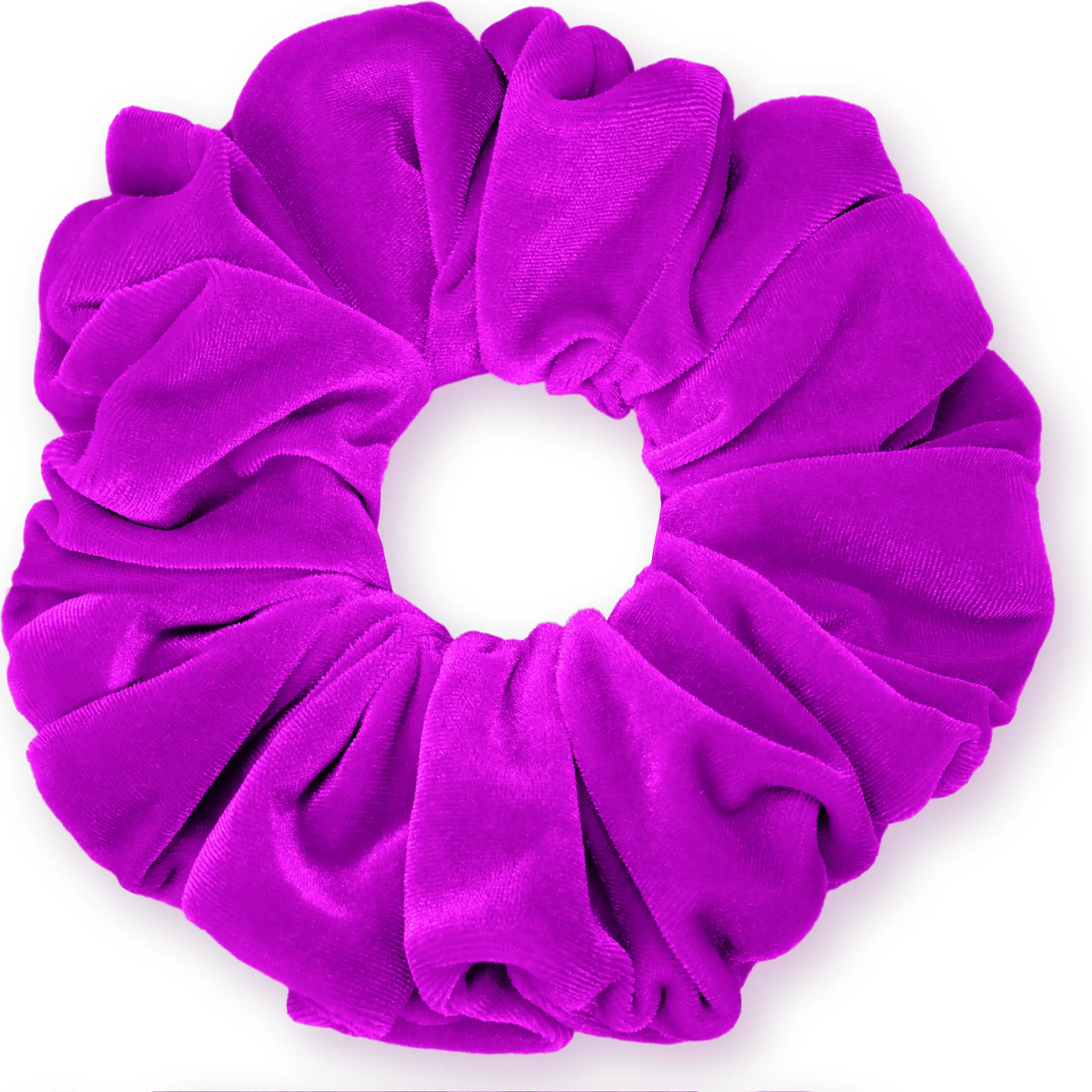 KING SIZE Velvet Scrunchies XXL Oversized Ponytail Holder Made in the USA Orchid