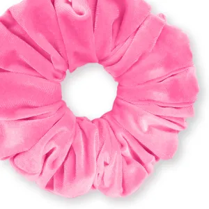 KING SIZE Velvet Scrunchies XXL Oversized Ponytail Holder Made in the USA Pink