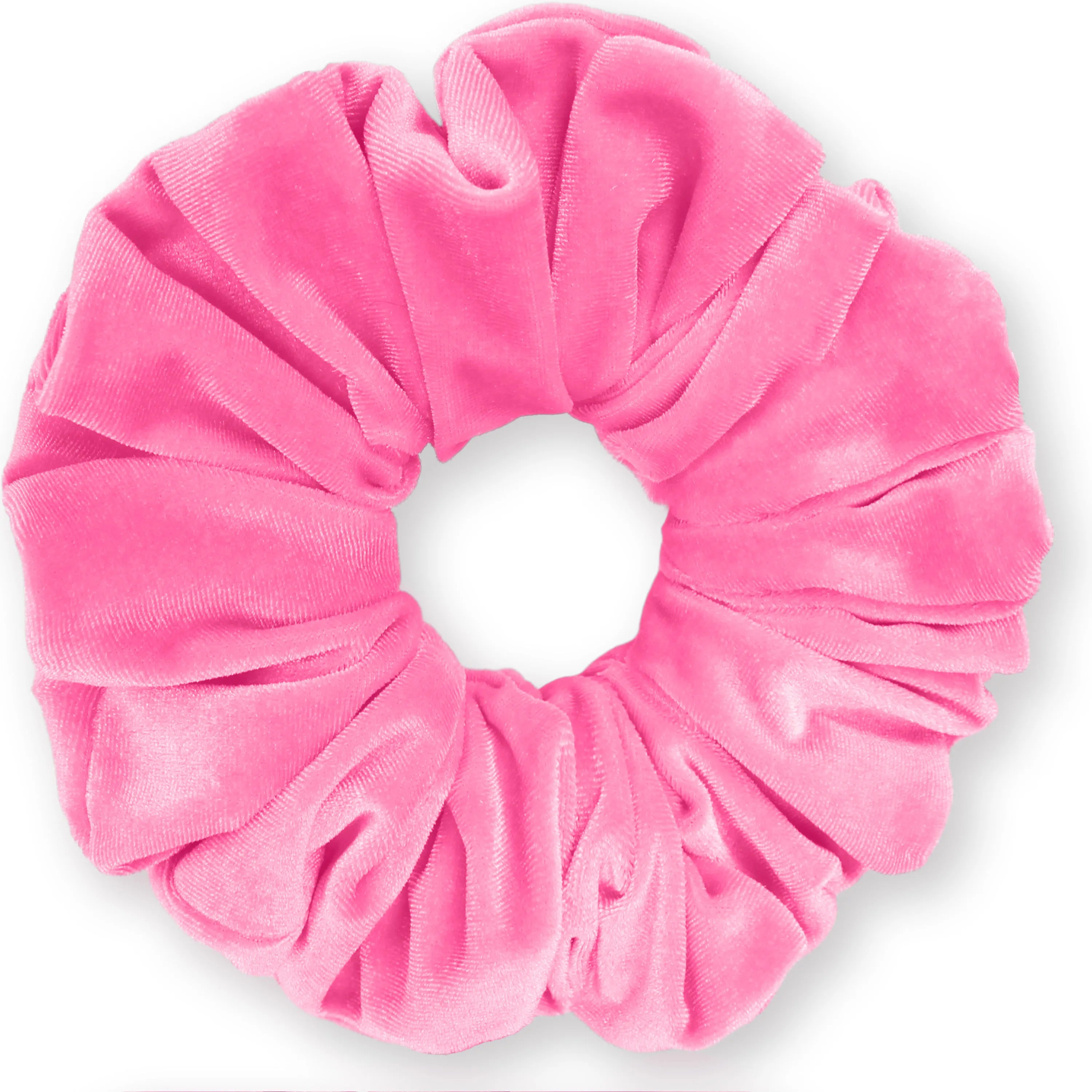 KING SIZE Velvet Scrunchies XXL Oversized Ponytail Holder Made in the USA Pink