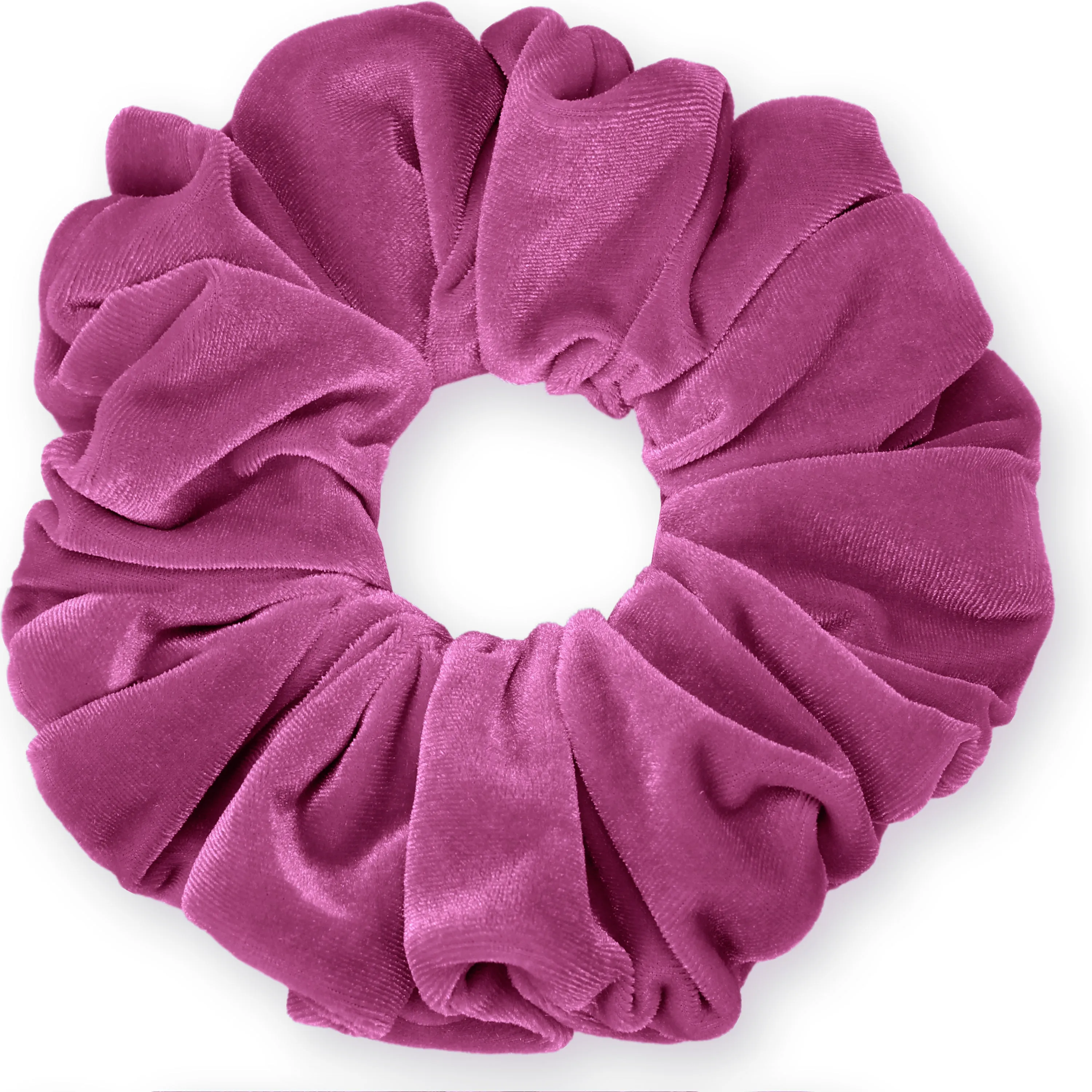 KING SIZE Velvet Scrunchies XXL Oversized Ponytail Holder Made in the USA Rose
