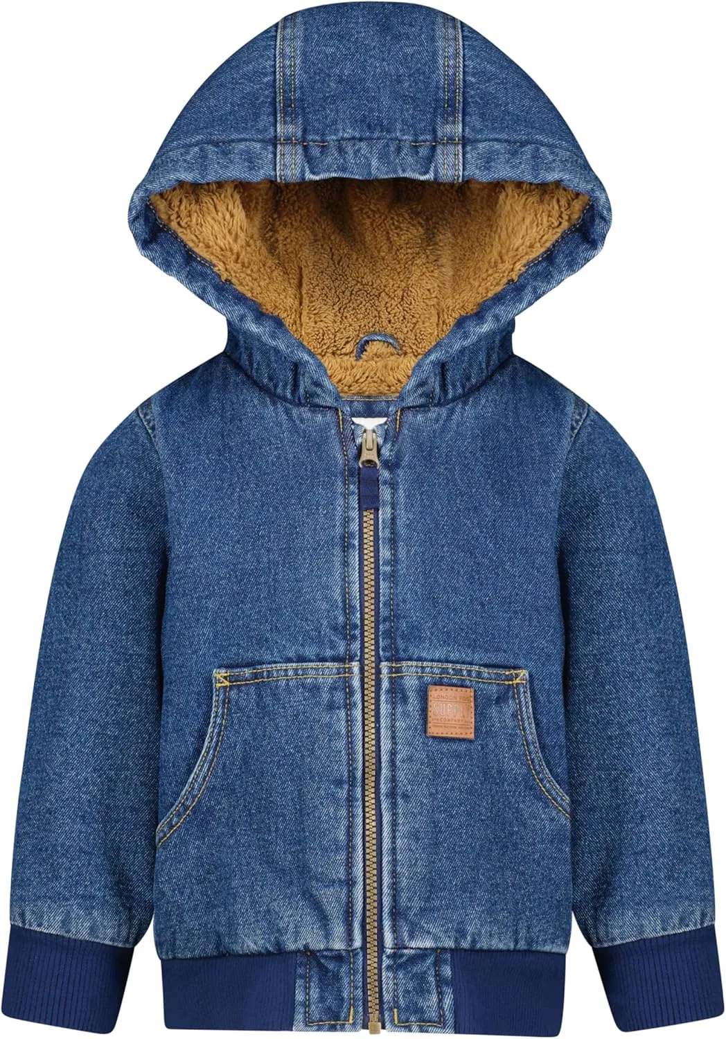 LONDON FOG Boys' Hooded Sherpa-Lined Bomber Jacket