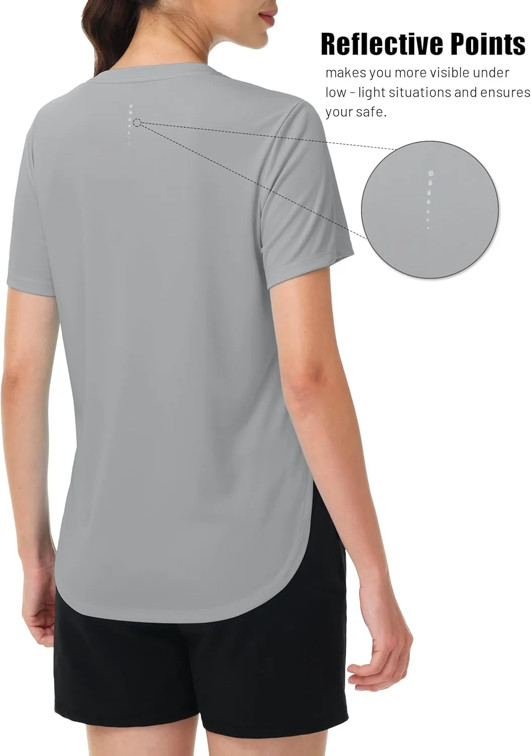 MAGCOMSEN Short Sleeve Workout Tops for Women UPF 50  Sun Protection Quick Dry Wicking T Shirt Yoga Athletic Running Gym