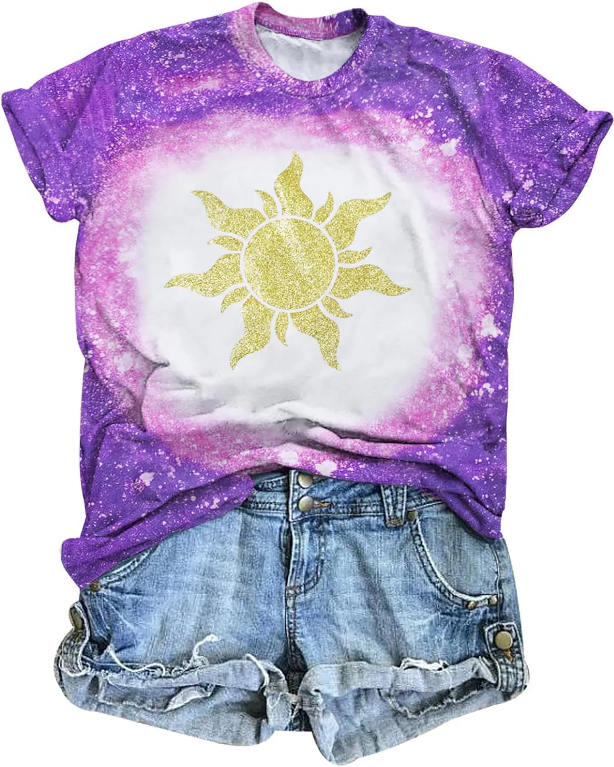 Magical Shirt Women Magic Sun Print Tshirt Cute Sunshine Graphics T Shirts Summer Vacation Short Sleeve Tops