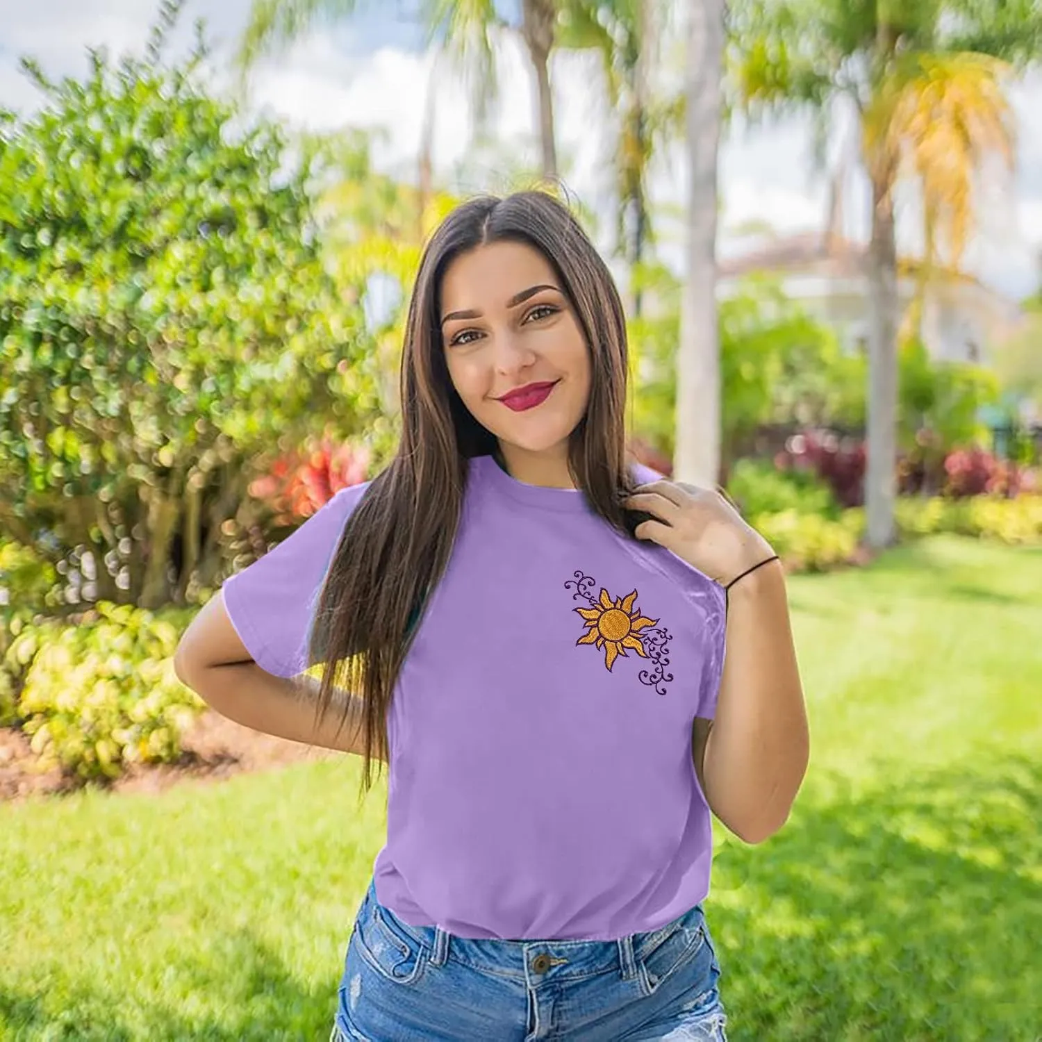 Magical Shirt Women Magic Sun Print Tshirt Cute Sunshine Graphics T Shirts Summer Vacation Short Sleeve Tops