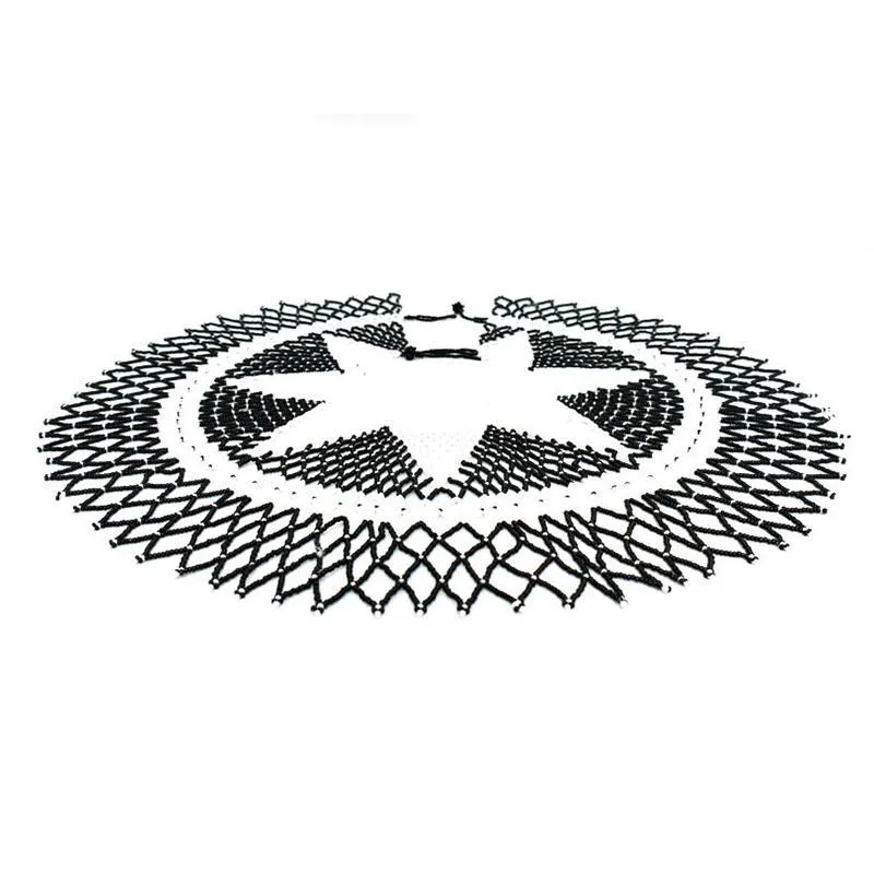 Malikia Long Beaded Bib Necklace 10