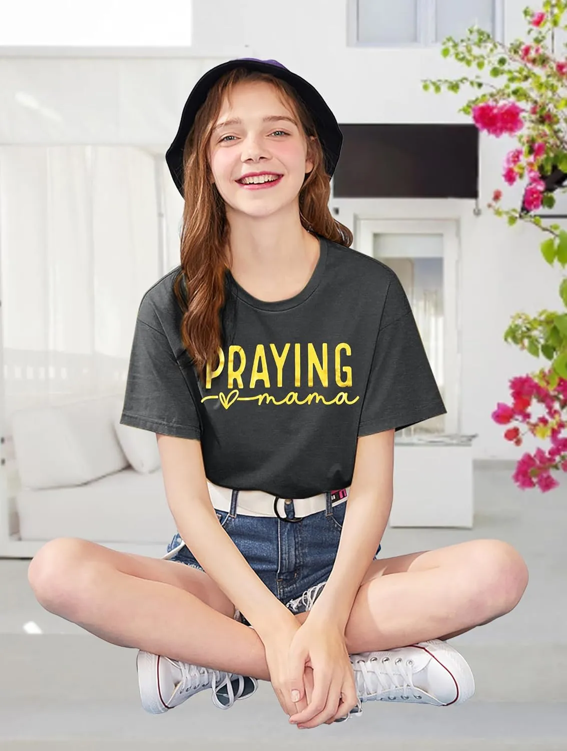 Mama Shirts for Women: Tired Moms Club Tshirt Mom Life Letter Printed Casual Short Sleeve Tee Tops