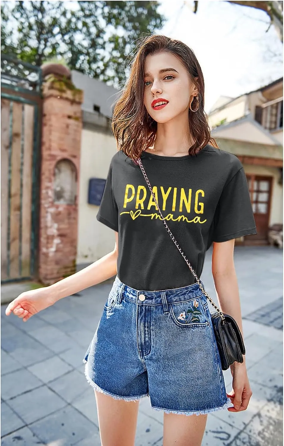 Mama Shirts for Women: Tired Moms Club Tshirt Mom Life Letter Printed Casual Short Sleeve Tee Tops