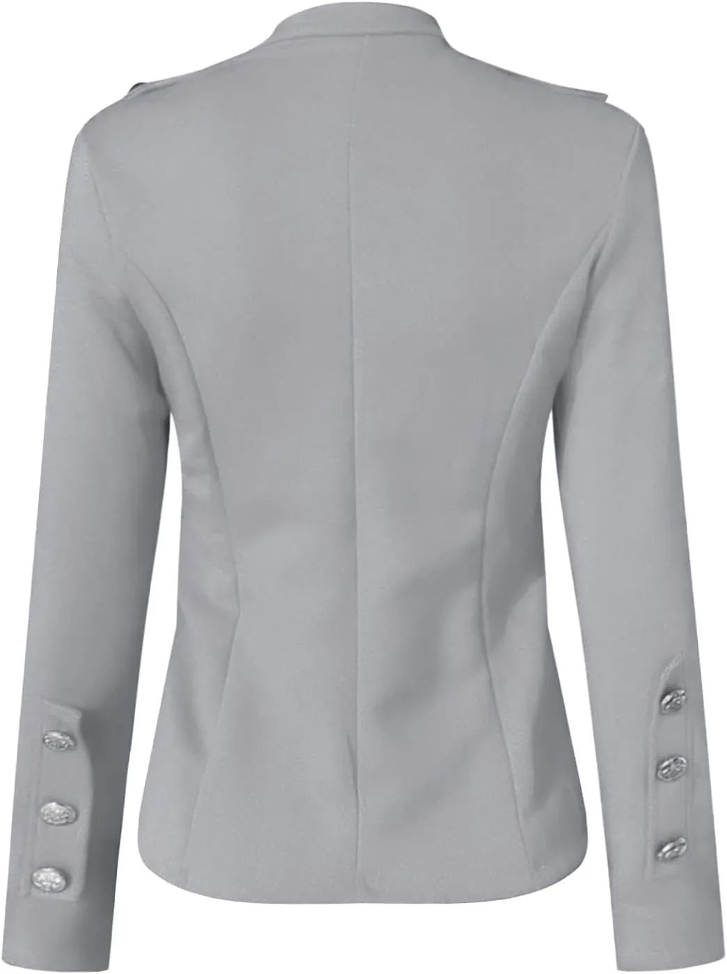 Maryia 2021 Stylish Blazer Jackets for Women Long Sleeve Button Down Office Work Casual Small Suit Open Front Jacket