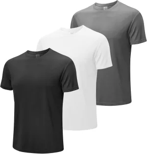 MEETWEE Men's Workout Quick Dry T-Shirts, 1/3/5 Pack Athletic Moisture Wicking Short Sleeve Shirts Running Hiking