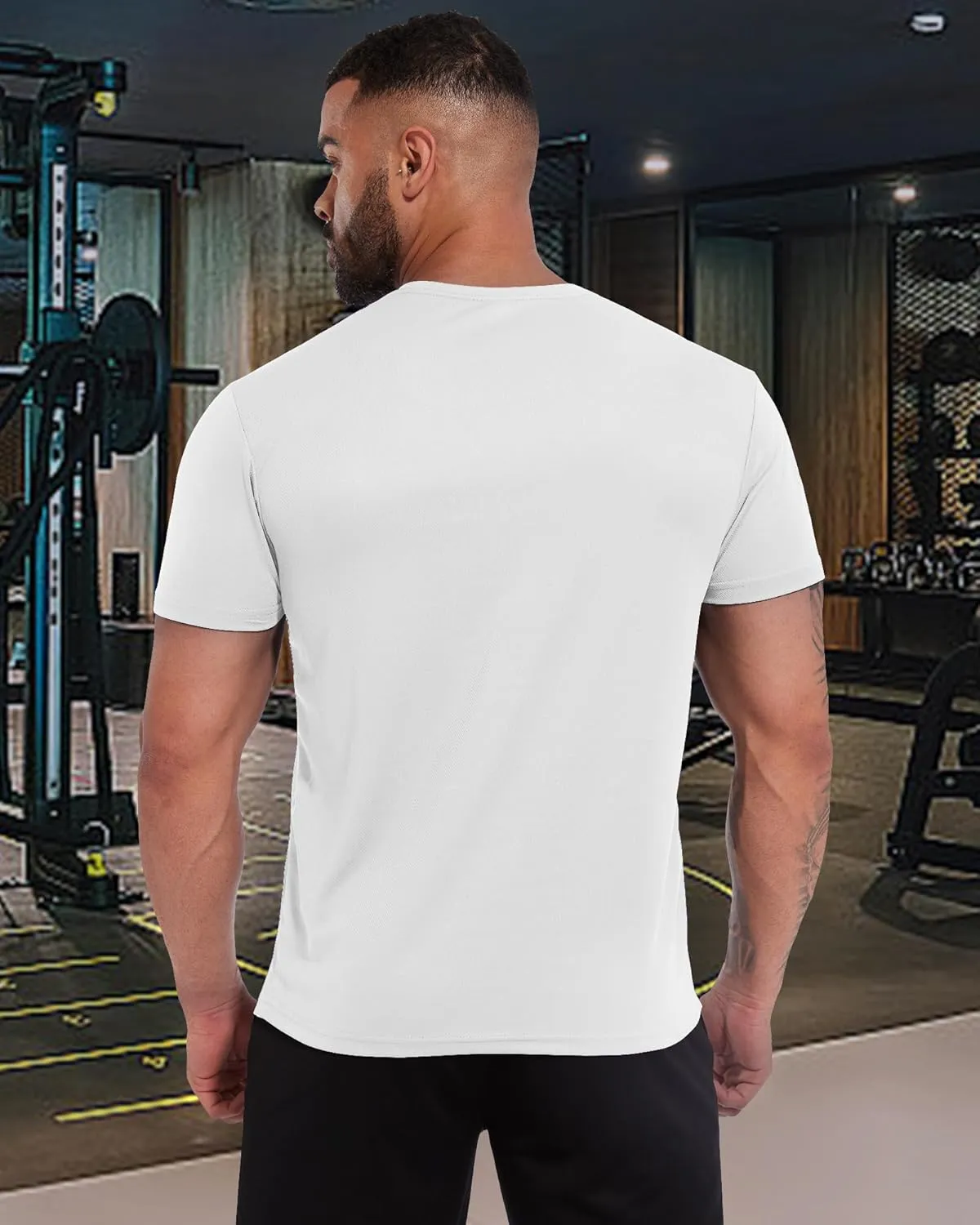 MEETWEE Men's Workout Quick Dry T-Shirts, 1/3/5 Pack Athletic Moisture Wicking Short Sleeve Shirts Running Hiking