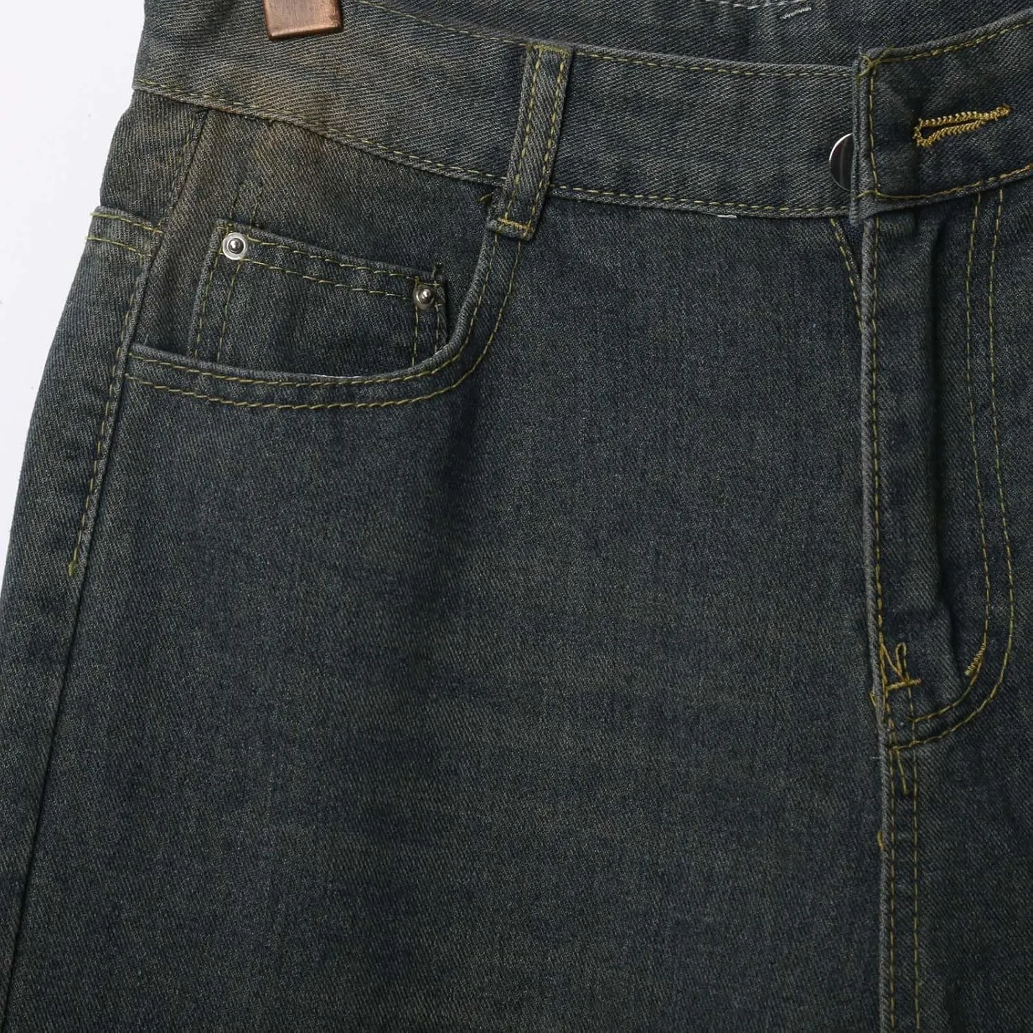 Men Baggy Denim Jorts Y2K Grunge Loose Fit Hip Hop Jean Shorts Summer Casual Short Jeans Streetwear Clothes