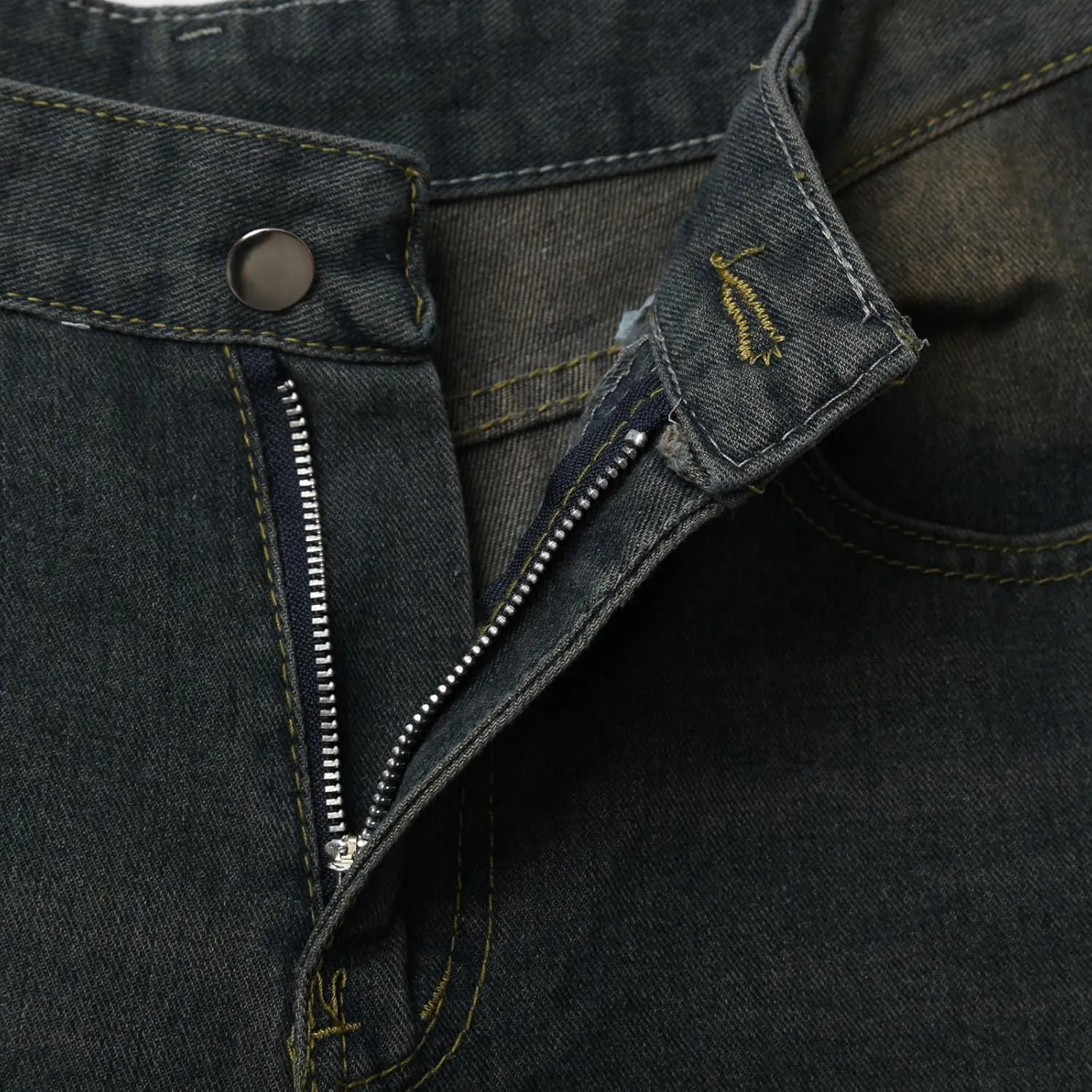 Men Baggy Denim Jorts Y2K Grunge Loose Fit Hip Hop Jean Shorts Summer Casual Short Jeans Streetwear Clothes