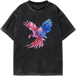 Men Oversized T Shirts Vintage Tee Loose Fit Short Sleeve Casual Streetwear Baggy Washed Unisex Tops