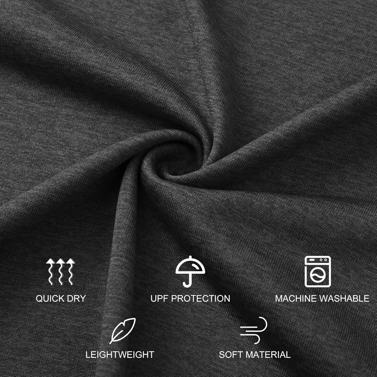Mens Active Athletic T-Shirts Quick Dry Crew Neck Tees Fishing Hiking Long Sleeve Shirt Multipack