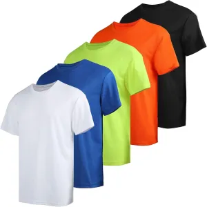 Men's Athletic Crew Neck Quick Dry T Shirts Active Moisture Wicking Gym Workout Short Sleeve Tee Shirt