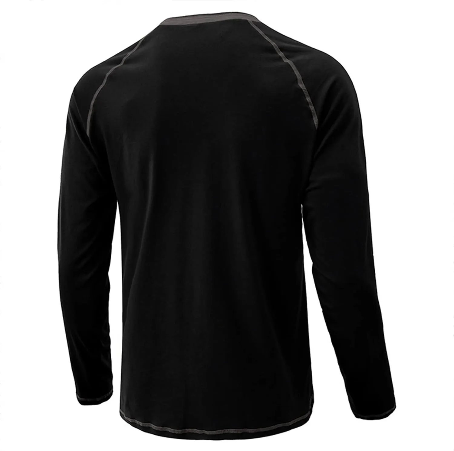 Men's Henley Shirt Long Sleeve Thermal Underwear Henley Top Casual Slim Fit Lightweight 5 Button T Shirts