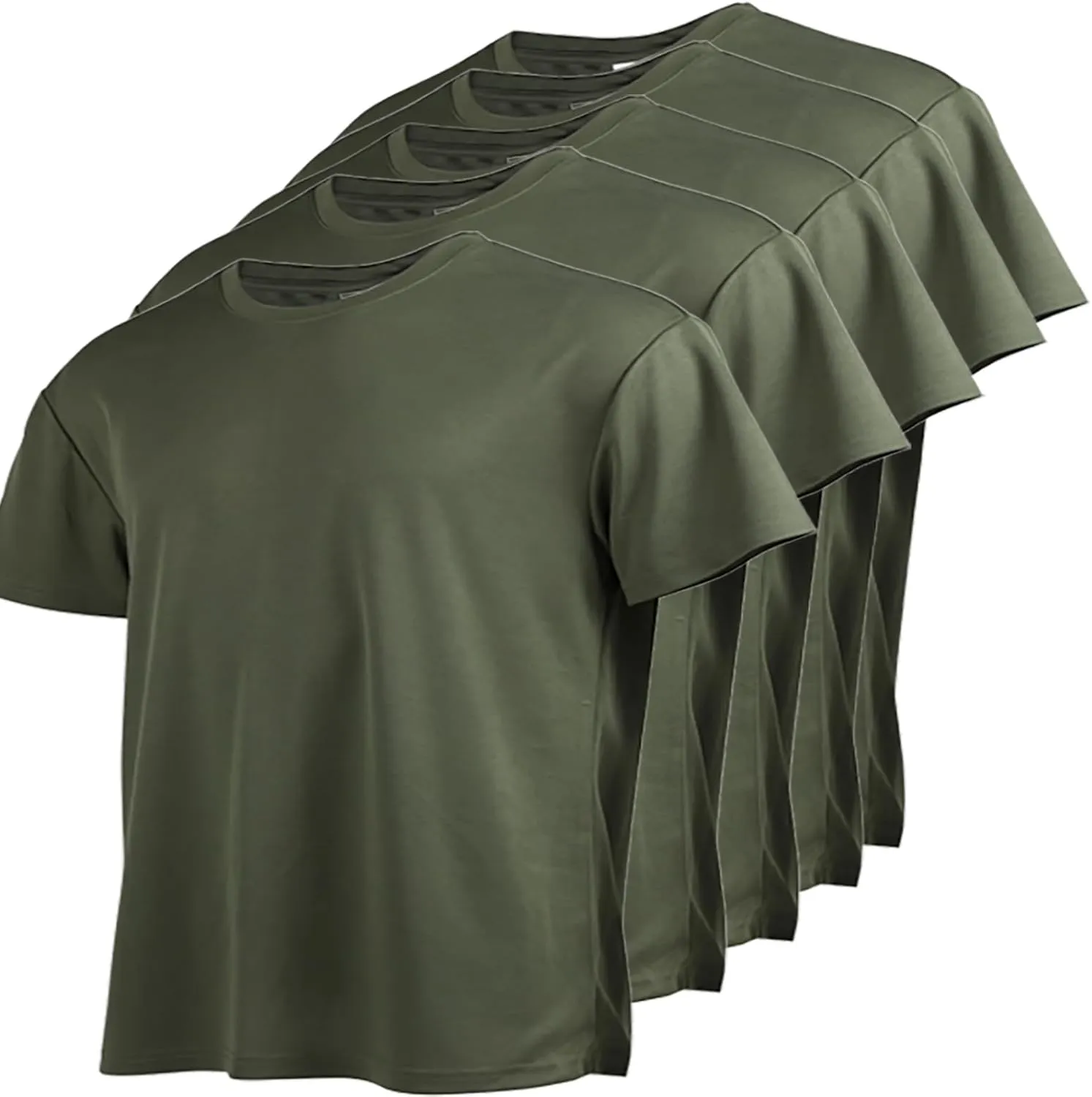 Mens Short Sleeve T-Shirts Casual Crew Neck Tee Shirt Summer Soft Running Swimming Cycling Fishing Tops