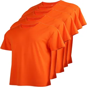 Mens Short Sleeve T-Shirts Casual Crew Neck Tee Shirt Summer Soft Running Swimming Cycling Fishing Tops