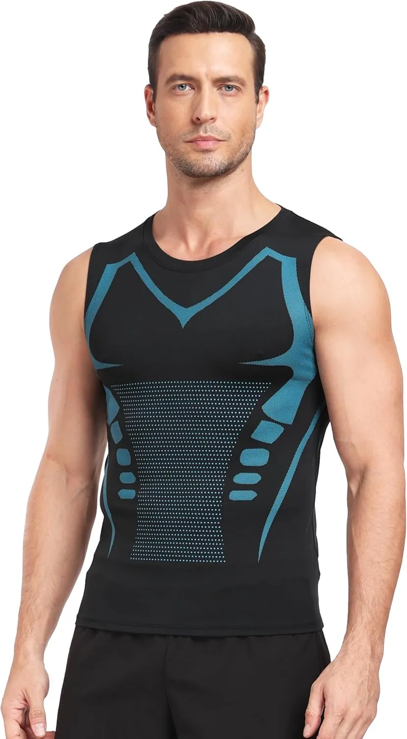 Mens Tank Tops,Sport Running Dry Fit Gym Shirt, Wicking Athletic Mesh Breathable Muscle Tee Workout Sleeveless Shirts