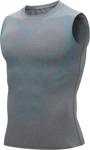 Mens Tank Tops,Sport Running Dry Fit Gym Shirt, Wicking Athletic Mesh Breathable Muscle Tee Workout Sleeveless Shirts