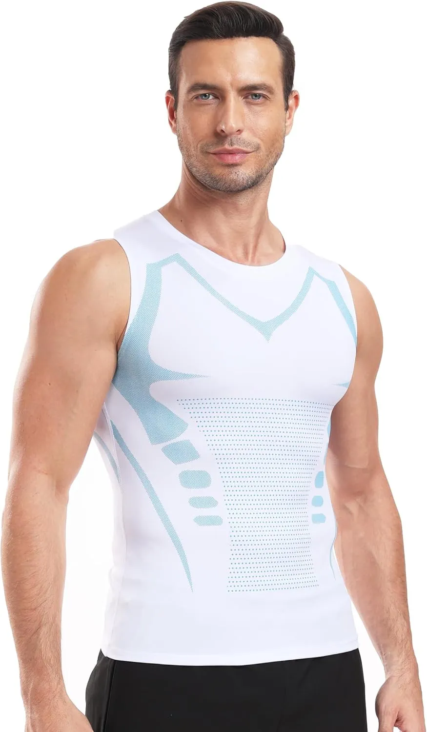 Mens Tank Tops,Sport Running Dry Fit Gym Shirt, Wicking Athletic Mesh Breathable Muscle Tee Workout Sleeveless Shirts