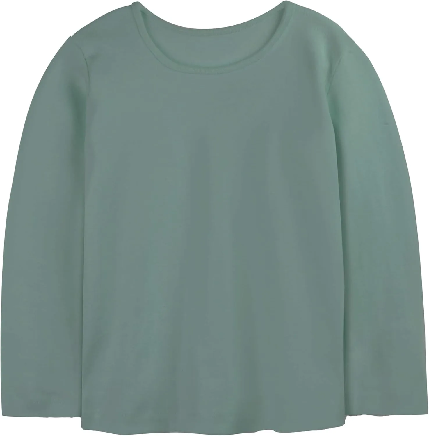 Mightly Girls Fair Trade Organic Cotton Long Sleeve Ribbed Scoop Neck Tee