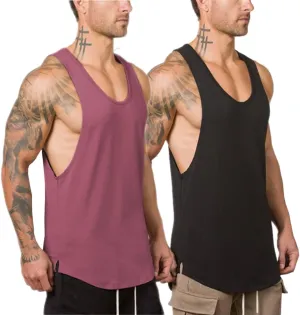Muscle Killer Men's Muscle Gym Workout Stringer Tank Tops Bodybuilding Fitness T-Shirts 1/2/3 Pack