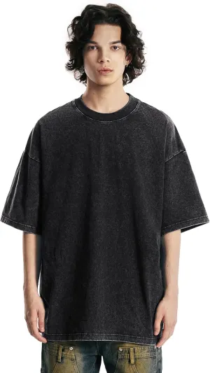 Oversize Cotton T-Shirts for Men Women Unisex Acid Washed T Shirt 100% Cotton Heavyweight Vintage Short Sleeve Tees