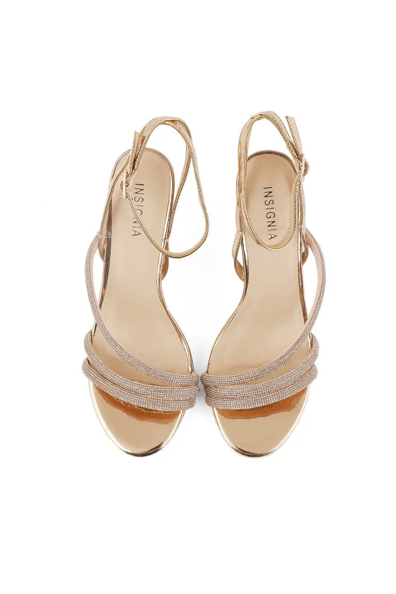 Party Wear Slip On I23629-Peach