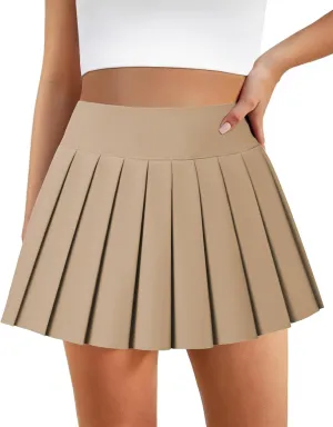 Pleated Skirts for Women High Waisted Tennis Skirt Athletic Skorts with Pockets Shorts Workout Golf Skort
