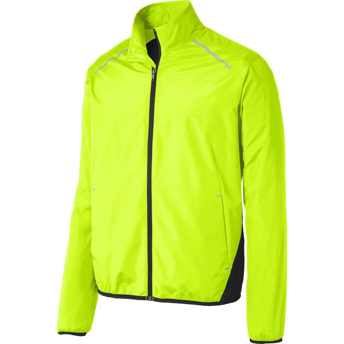 Port Authority Men's Safety Yellow/Deep Black Zephyr Reflective Hit Full-Zip Jacket