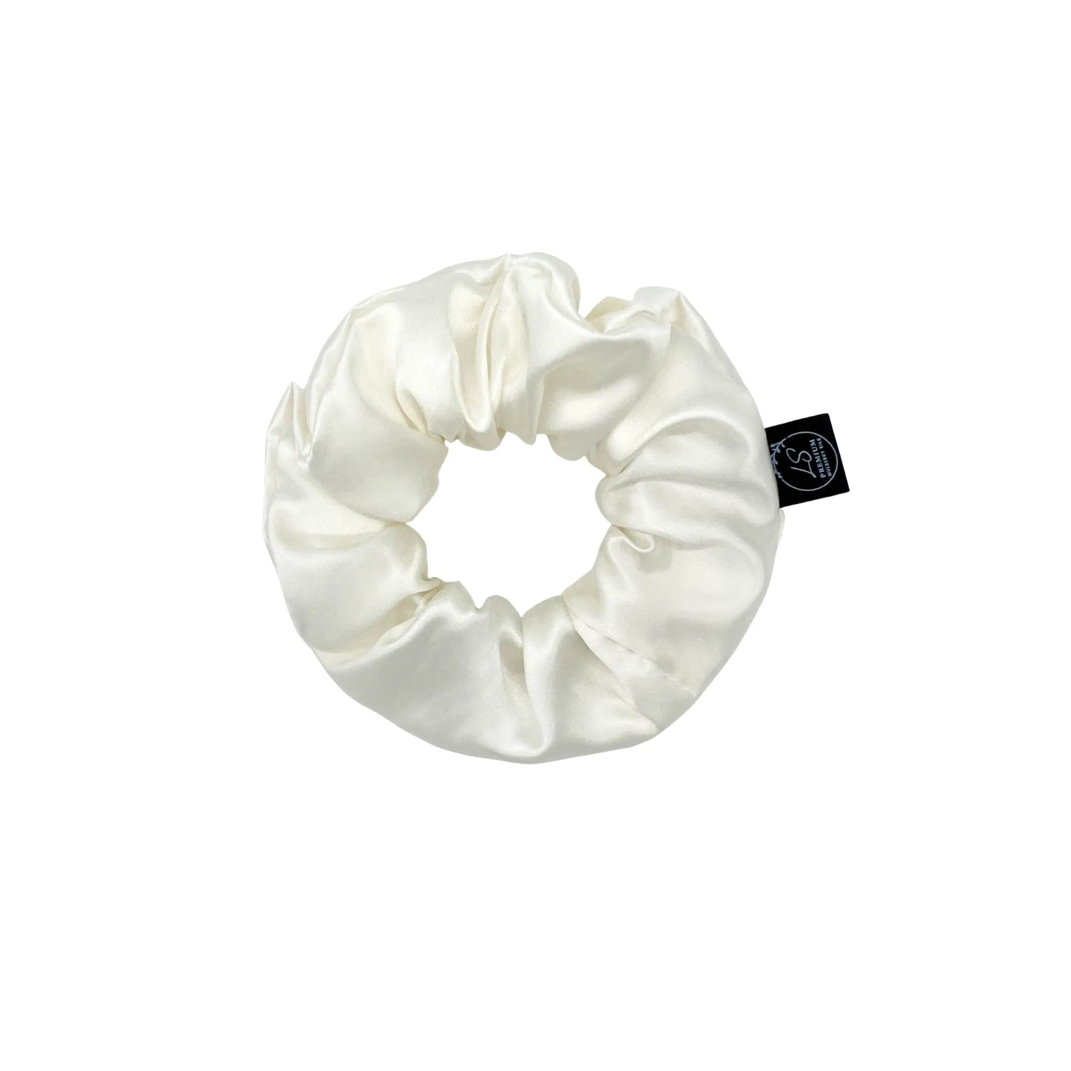 Premium Mulberry Silk Scrunchie - Champagne Gold - Large