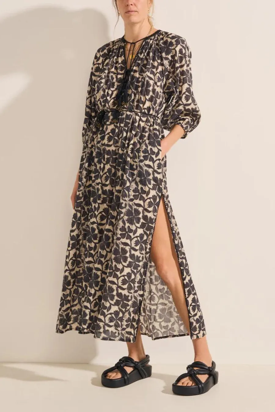 Priam Caftan Clover Print