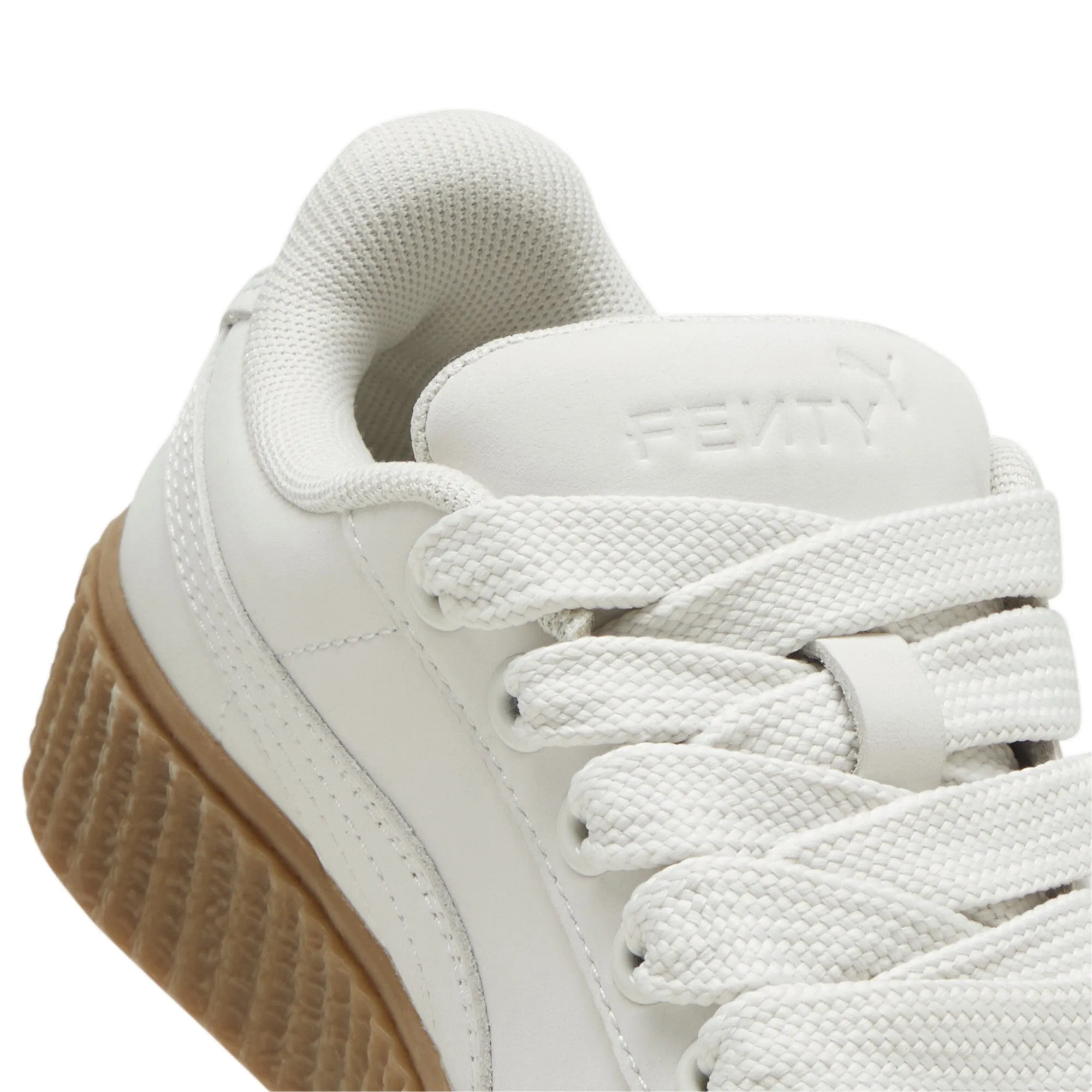 PUMA - Girl - PS Fenty Creeper Phatty Nubuck - Warm White/Gold Gum - Release