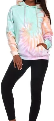 Pure Essence Tie Dye Sweatpants, Long Sleeve T-Shirts, Hoodies, and Crew Neck Sweatshirts (Sizes S, M, L, XL).
