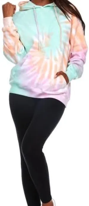 Pure Essence Tie Dye Sweatpants, Long Sleeve T-Shirts, Hoodies, and Crew Neck Sweatshirts (Sizes S, M, L, XL).