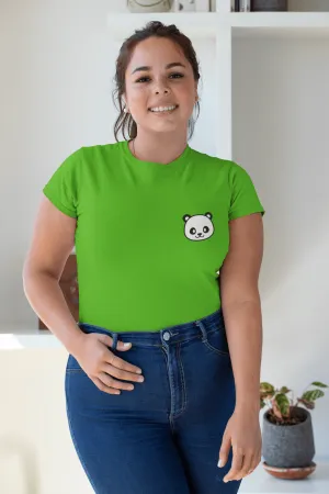 " CUTE PANDA " - HALF-SLEEVE POCKET DESIGN T-SHIRTS