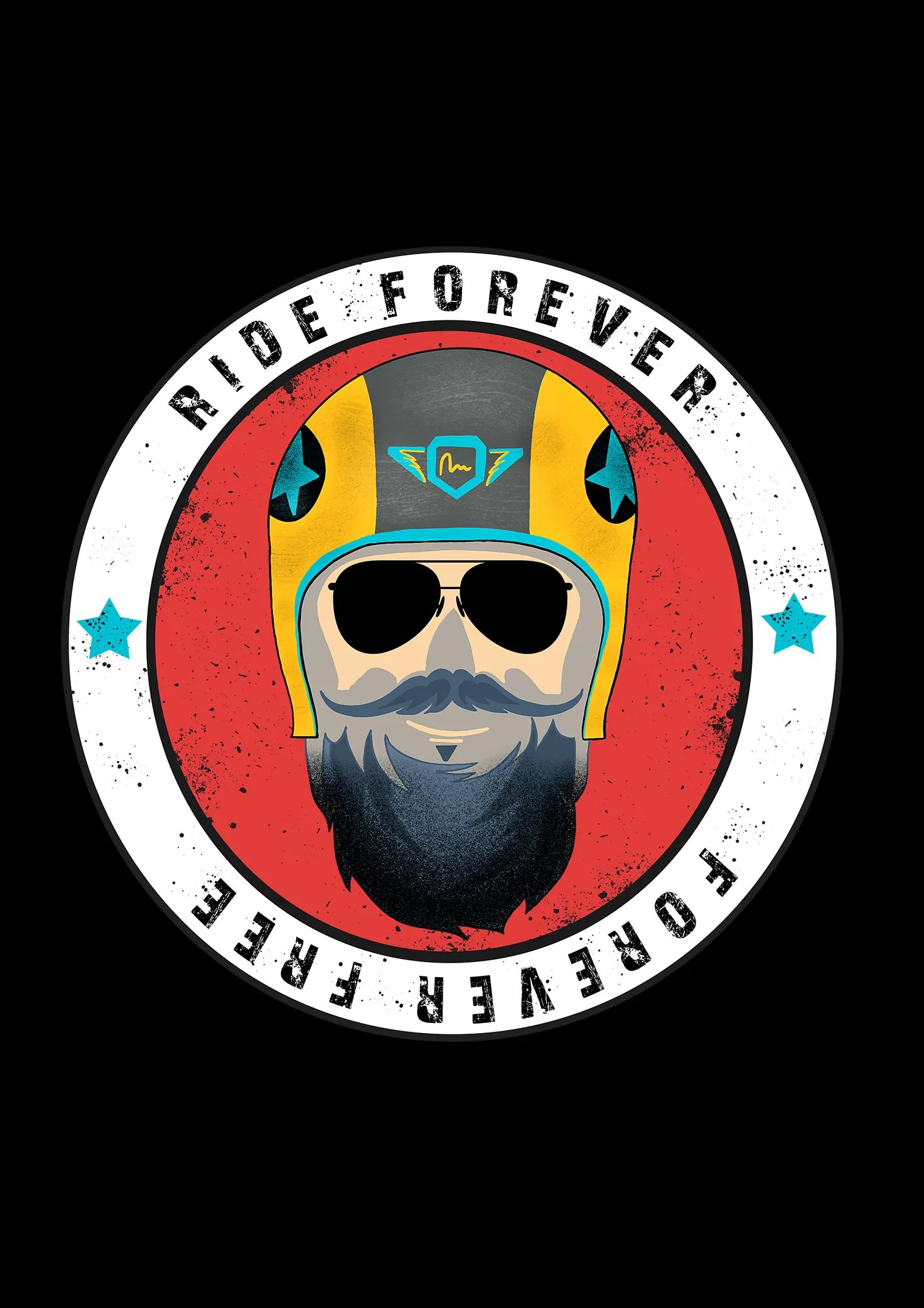 " RIDE FOREVER  " HALF-SLEEVE T-SHIRT'S