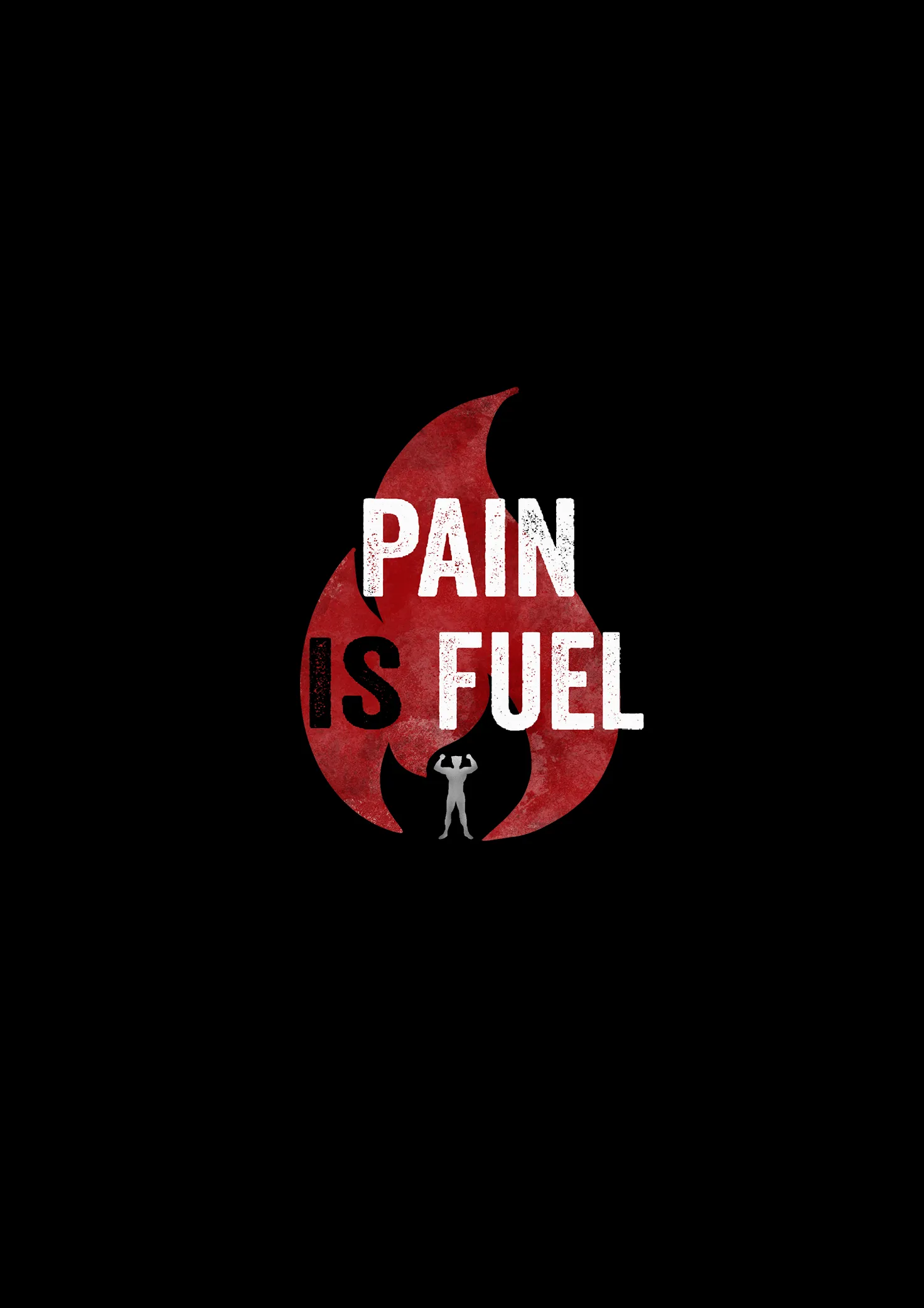 "PAIN IS FUEL" - HALF-SLEEVE T-SHIRTS