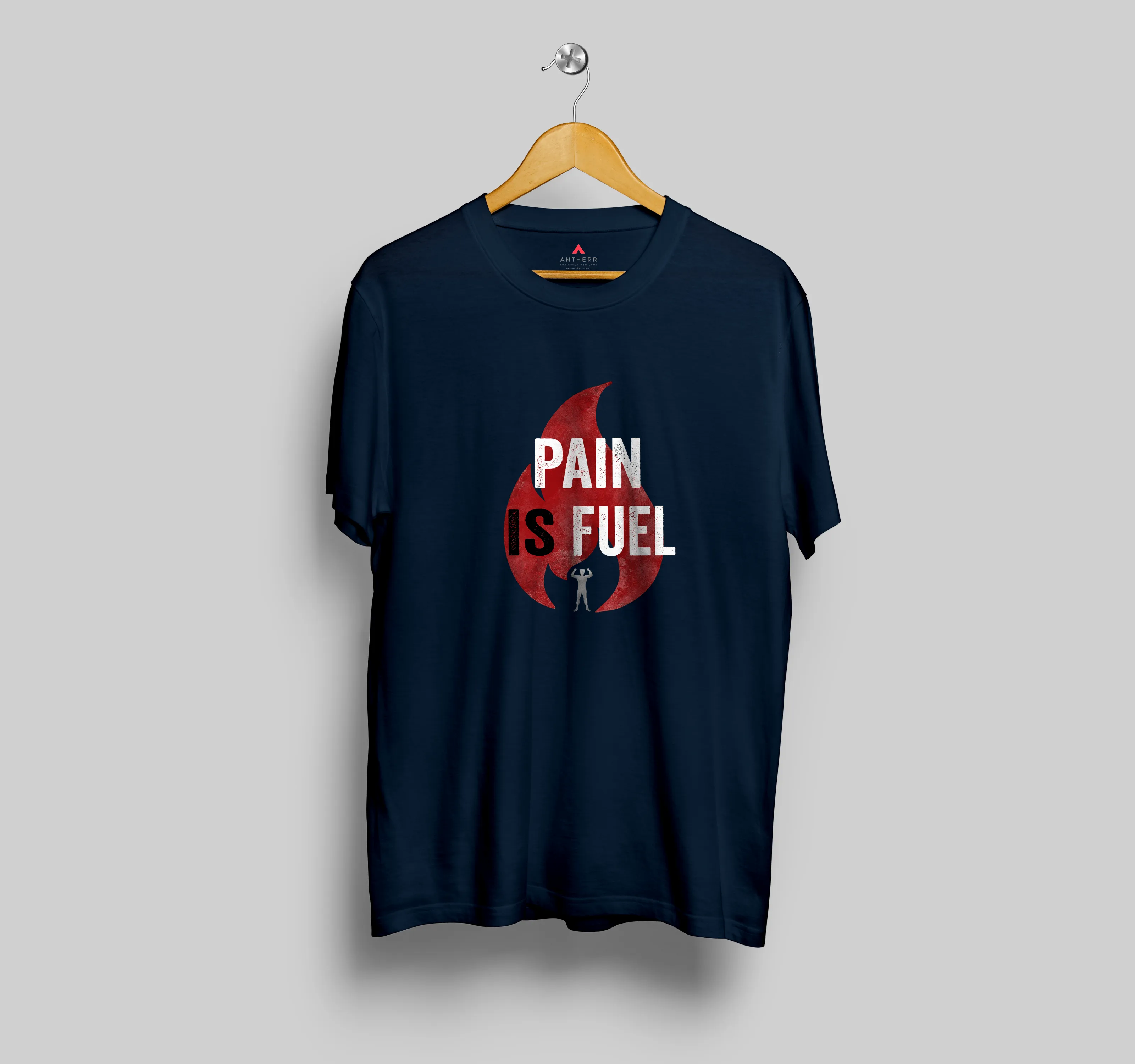 "PAIN IS FUEL" - HALF-SLEEVE T-SHIRTS