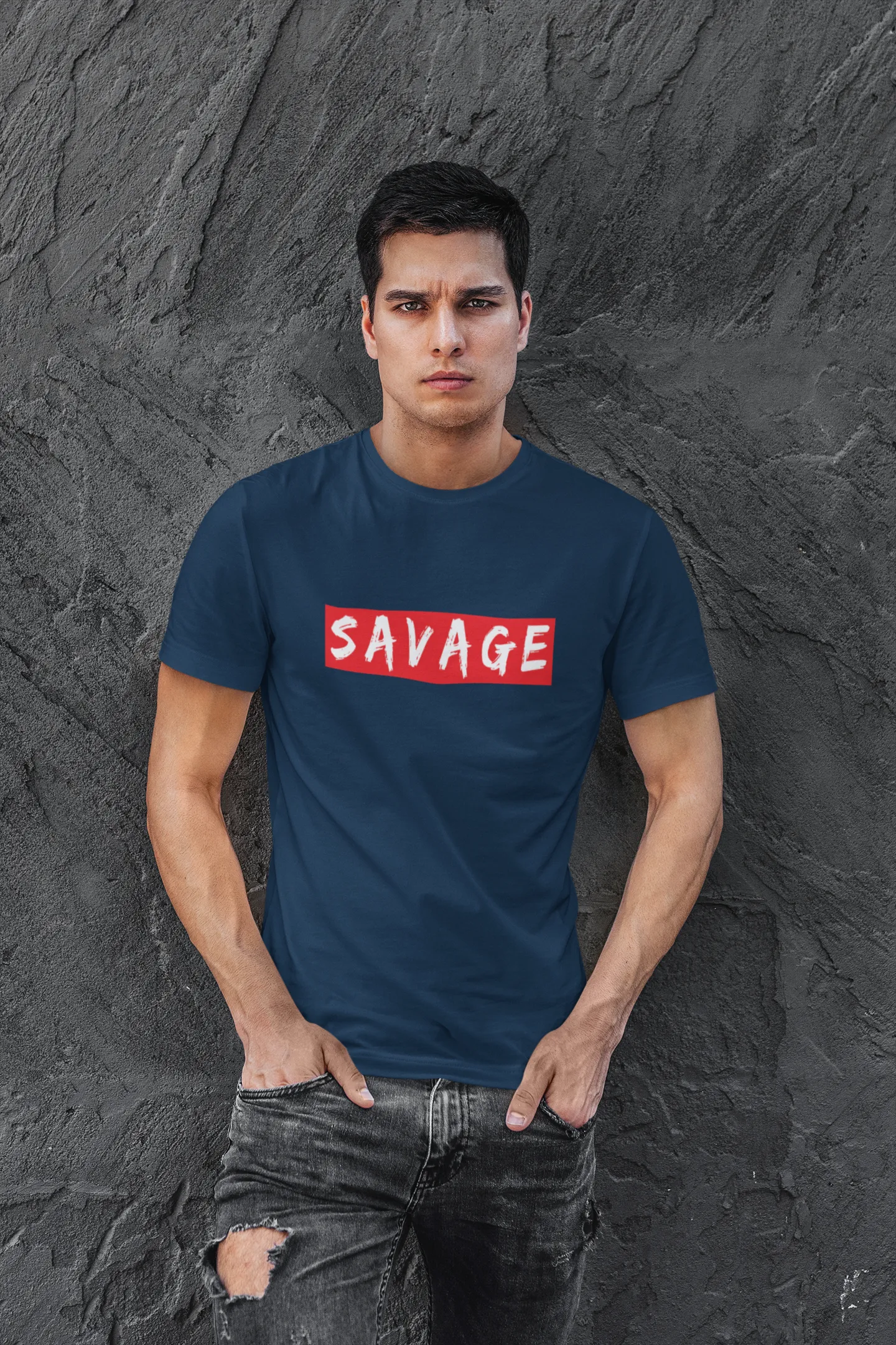"SAVAGE" -  HALF-SLEEVE T-SHIRT'S