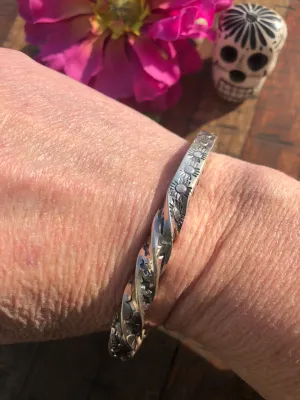 "Sunshine" Sun Sterling Silver Cuff