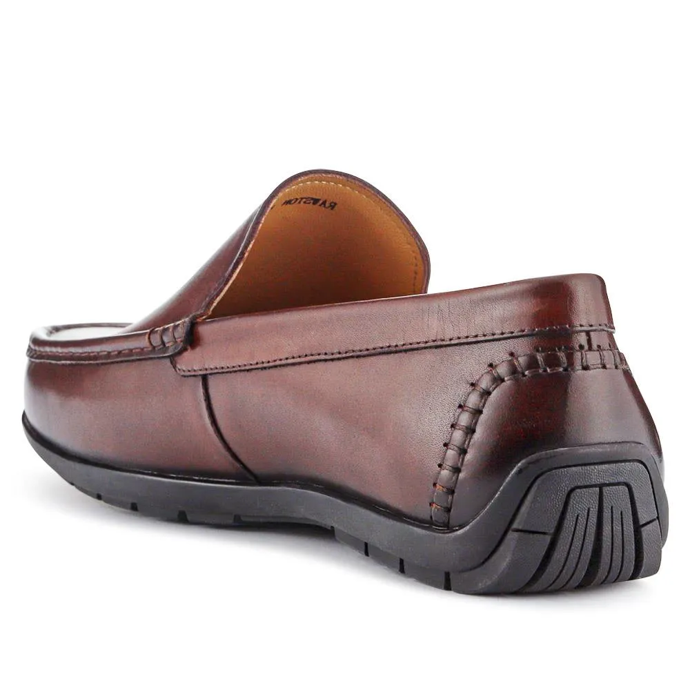 Rawston Wide Fit Smart Leather Slip-On Shoes - RAWSTON / 327 069